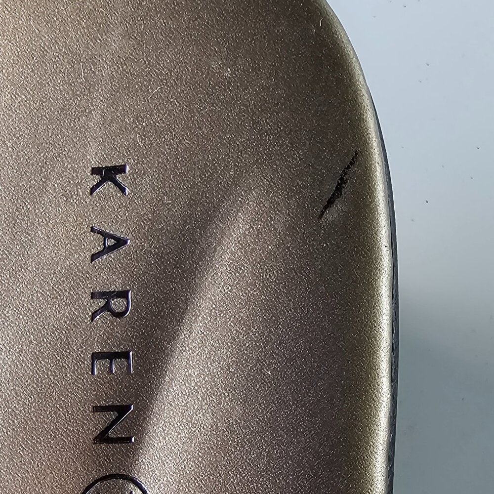 Karen Scott Eddina Embellished Slide Sandals - Pewter size 11m - Picture 3 of 5